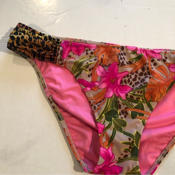 VICTORIA’S SECRET Floral and Animal Print BIKINI BOTTOM L - Picture 3 of 5